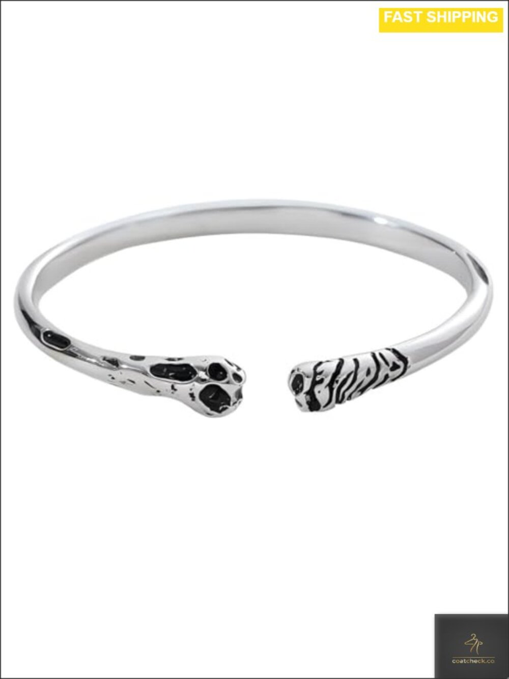 S925 Sterling Silver Stacked Bangle Cuff Bracelet Men Gift Adjustable